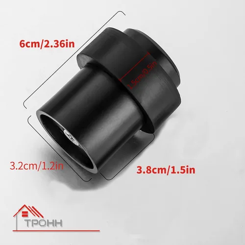 Vista 2 de TPOHH Tope de puerta cilíndrico de acero inoxidable con goma suave – Tope de puerta resistente y duradero, protector de pared, color negro, 2-3/8
