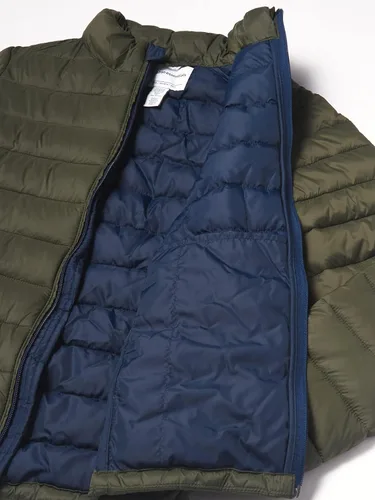 Vista 3 de Amazon Essentials Chaqueta ligera, resistente al agua, con capucha, acolchada y plegable para niños y niñas pequeñas