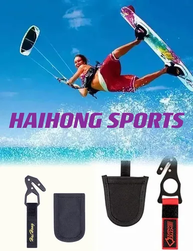 Vista 5 de haihong Kite Gliding Sea Surfing Esquí Buceo Windsurf Suministros Gancho Safety-Knife con bolsillo [amarillo]