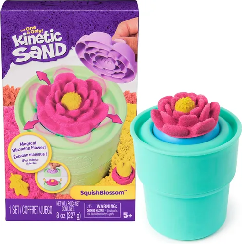 Kinetic Sand SquishBlossom - Juego de juguetes sensoriales de arena