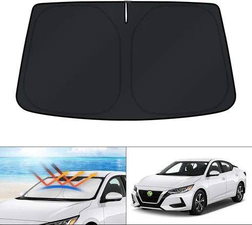 Vista 50 de KUST Parasol para parabrisas para Chevy Malibu 2013 2014 2015 accesorios de ventana cubierta solar plegable bloquea los rayos UV mantener el coche