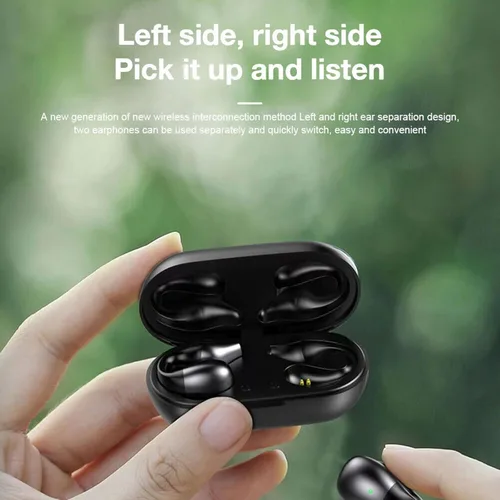 Vista 8 de TECKEEN Wireless Bluetooth 5.2 Headphones Ear Clip HiFi Music Bone Conduction Earphones US