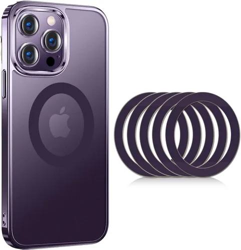 Vista 9 de COJOC 5 piezas para anillo adaptador magnético universal, adhesivo magnético compatible con accesorios de carga inalámbrica Magsafe para iPhone