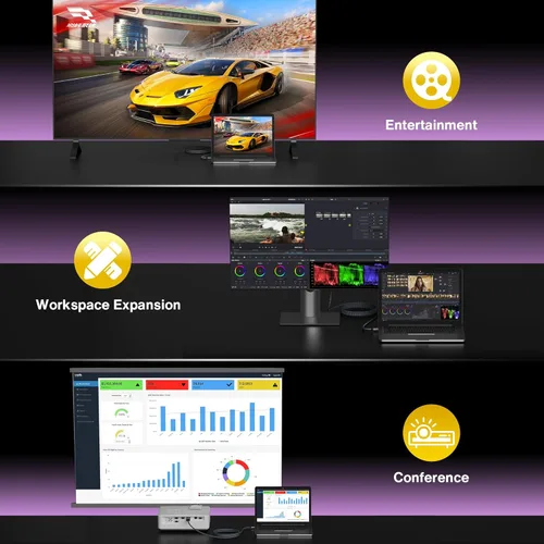 Vista 7 de IVANKY Cable 4K Mini DisplayPort a HDMI de 10 pies, cable Thunderbolt a HDMI 4K a 30 Hz, [carcasa de alumbre/trenzado/chip óptimo], Mini DP a HDMI