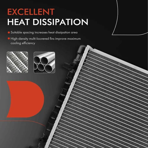 Vista 5 de A-Premium Conjunto de radiador de refrigerante del motor compatible con Volkswagen Beetle 1998-2011, Beetle Cabrio 2010-2011, Repalce# 1C0121253B