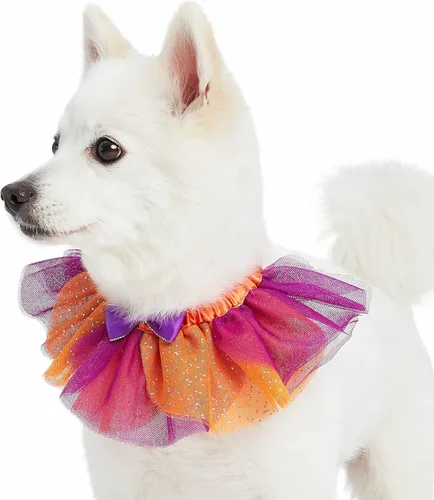Vista 11 de Blueberry Pet Collar de perro ajustable de maíz dulce de Halloween con accesorio desmontable con purpurina, pequeño, cuello de 12 a 16 pulgadas