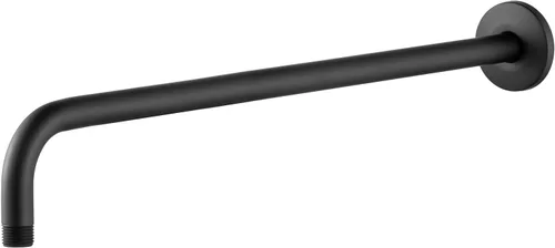 Vista 14 de OFFO Brazo de ducha con brida, 24 pulgadas níquel cepillado montaje en pared brazo de cabezal de ducha de ángulo de repuesto montado en pared