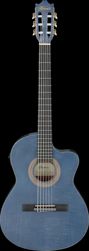 Vista 2 de Ibanez GA5FM - Guitarra acústica-eléctrica de nylon delgada, Berry, poro abierto