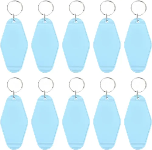 Vista 69 de PATIKIL Vintage Motel Llavero, en blanco Hotel Llaveros Llaveros