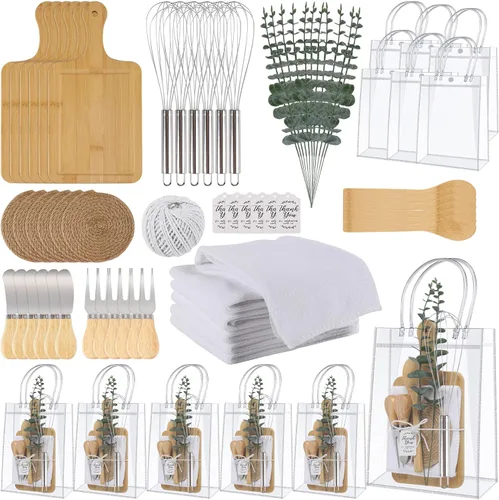 67 piezas de premios de baby shower para ganadores de juegos, juegos de baby shower, 6 juegos de premios de baby shower, tabla de queso de bambú,