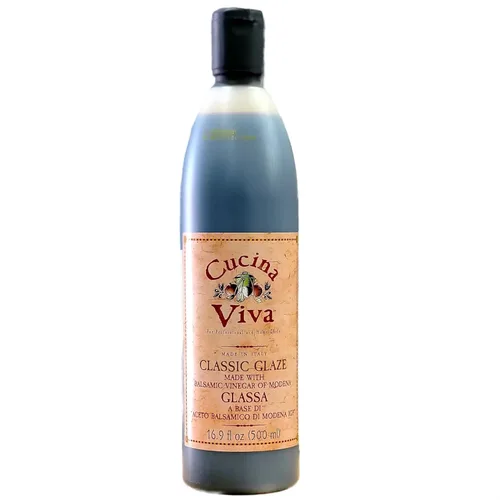 Cucina Viva Esmalte clásico balsámico, hecho con vinagre balsámico de Módena (16.9 fl oz (16.9 fl oz))