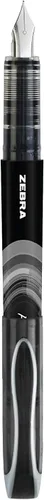 Vista 3 de Zebra Pen Pluma estilográfica de punta fina, 0.024 in, negro, tinta no tóxica, 12