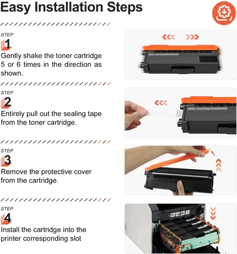 Vista 17 de v4ink 201X Remanufactured Toner Cartridge Replacement for HP 201X CF400X 201A CF400A High Yield Black Toner for use in HP Color Pro M252dw M252n MFP