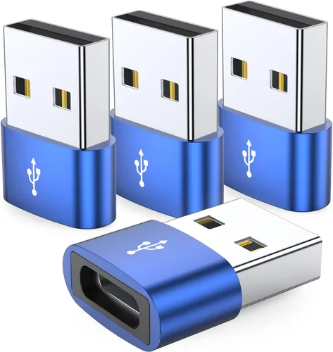 Vista 12 de JXMOX Adaptador USB C hembra a USB macho, paquete de 4 unidades, convertidor de cable de carga tipo C a USB A para Apple Watch Ultra iWatch 8 SE