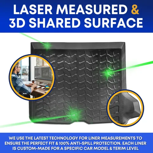 Vista 2 de Forro de carga prémium para Mercedes-Benz GLC 2016-2022 – 100% de protección, alfombrilla de maletero de automóvil de ajuste personalizado