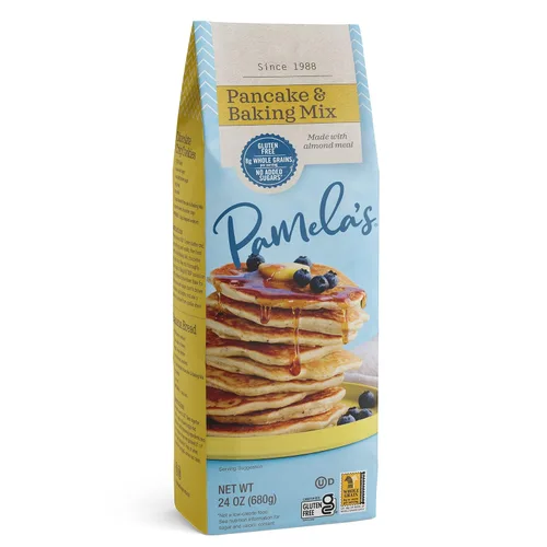 Vista 3 de Pamela's Products - Mezcla para hornear y panqueques sin gluten ni trigo, 24 onzas (paquete de 3)
