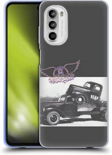 Head Case Designs Officially Licensed Aerosmith The Pump Black and White Gel Case [Military Grade Protection] Compatible with Motorola Moto G52