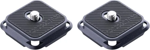 PGYTECH 2 piezas de placas de liberación rápida tipo Arca, interruptor de repuesto entre trípode, monopie, deslizante, compatible con Arca Swiss