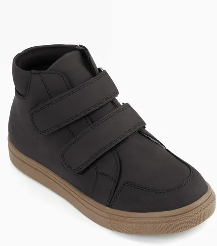 Vista 3 de Coutgo Zapatos para niños pequeños, botas de vestir con suela de goma, antideslizantes, para caminar al aire libre