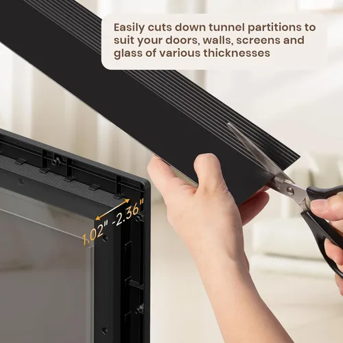 Vista 4 de Puerta de Perro de Plástico Resistente a la Oxidación, Puerta para Perro, Puerta para Gato para Fácil Instalación en Puertas Interiores y Exteriores