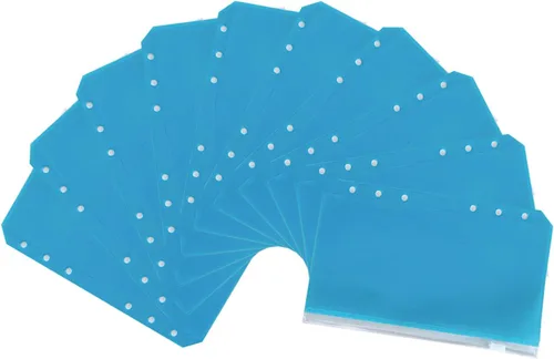 Vista 17 de 48 + 2 carpetas de bolsillo multicolor A4 de 3 anillos con bolsillos, bolsa con cremallera a granel, carpeta de 3 anillos para organizador