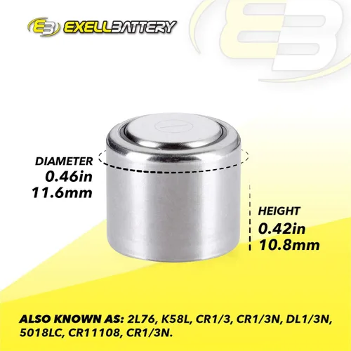 Vista 5 de Paquete de 6 baterías para collar de perro para DL-1/3N Ray-O-Vac 867 2L76 2L76BP