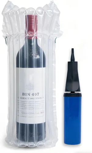 10 paquetes de bolsas protectoras de viaje para botellas de vino, envoltorio de burbujas inflables con acolchado de Monkkino, opción segura para