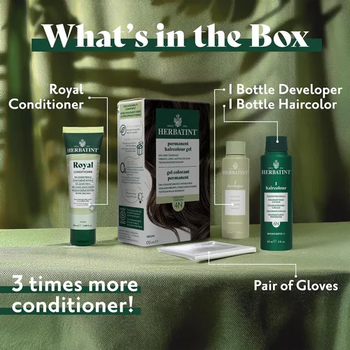 Vista 9 de HERBATINT 5M - Tinte permanente para el cabello castaño caoba claro, 4 onzas