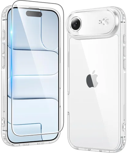 Vista 404 de FNTCASE para iPhone Air Case Clear: Fundas magnéticas para teléfono con protector de pantalla a prueba de caídas, compatibles con Magsafe, delgadas
