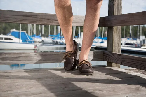 Vista 7 de Dockers Vargas zapatos mocasines de cuero cosidos a mano para hombre