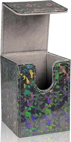 Vista 7 de Dmoicols 4 Paquetes Caja de Mazos de Cartas Contiene 400+ Cartas con Fundas Individuales, Caja de Almacenamiento de Cartas de Material Láser