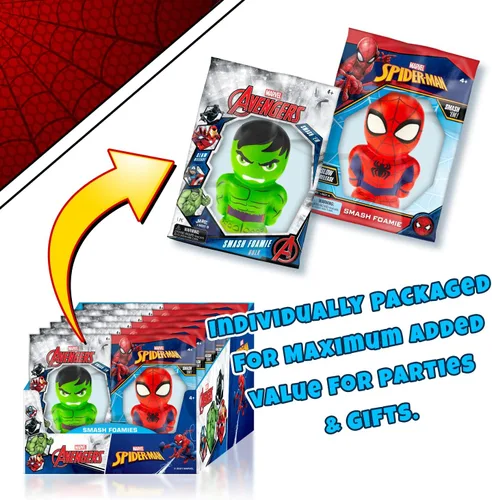Vista 5 de JA-RU Marvel Avengers - Pelota grande de espuma antiestrés de 5.5 pulgadas (1 superhéroe squishies) Iron Man, Capitán América, Hulk, juguete