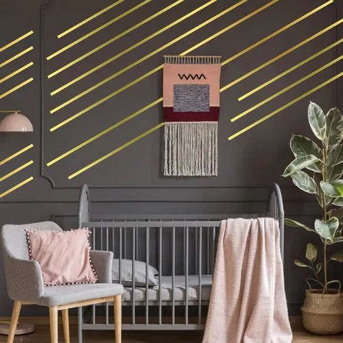 Vista 4 de Grevosea 4 rollos de cinta de espejo metálico, 65 pies de cinta adhesiva autoadhesiva de poliéster metalizado para arte gráfico DIY, decoración