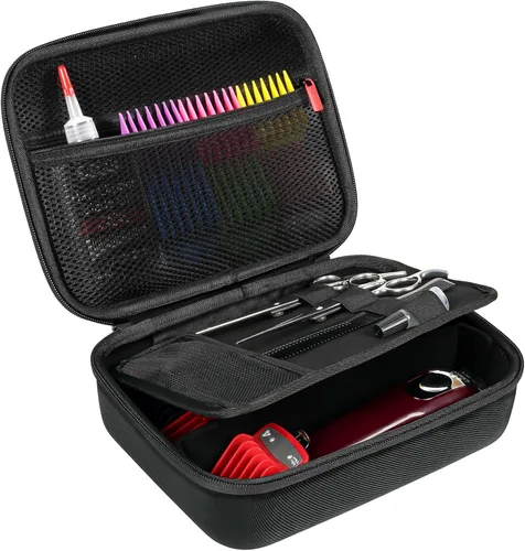 ProCase Estuche rígido de viaje para cortapelos, soporte para suministros de barbería para cortar el cabello, bolsa organizadora de almacenamiento