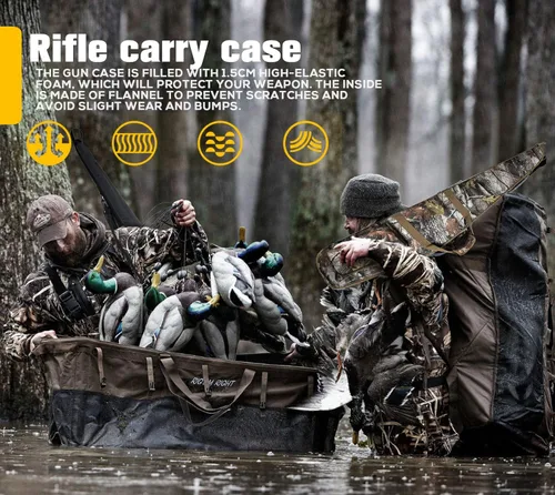 Vista 7 de Funda de Rifle Blanda Táctica Estuche para Escopeta con Asa Acolchada Portador Resistente al Agua con Correa de Hombro Ajustable para Rifles