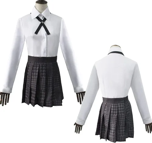 Vista 5 de Anime Kakegurui Jabami Yumeko - Disfraz de uniforme escolar para cosplay, conjunto completo para mujer