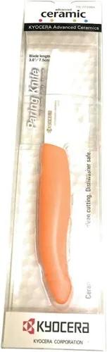 Vista 5 de Kyocera Advanced Series, cuchillo de pelar de cerámica, hoja blanca de 3 pulgadas, Negro