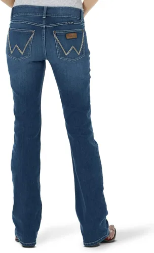Vista 3 de Wrangler Jeans de maternidad retro Mae para mujer, Azul oscuro