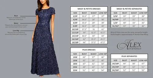 Vista 4 de Alex Evenings Womens Long Dress with Mandarin Neckline Jacket