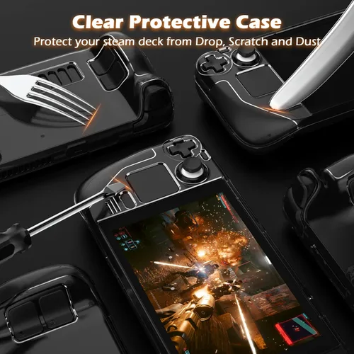 Vista 4 de Daydayup Funda protectora con soporte para cubierta de vapor protector de cubierta con base de soporte funda protectora completa compatible