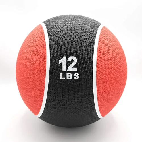 Vista 4 de Valor Fitness Pelotas medicinales con peso de goma de mano, pesas para equilibrio de núcleo, equipo de entrenamiento abdominal, ejercicio