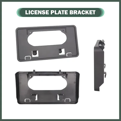 Vista 4 de Protecciones Originales de Parachoques Delantero y Soporte de Montaje de Placa de Matrícula Delantero Compatible con Ford F-150 2009-2014, Reemplaza