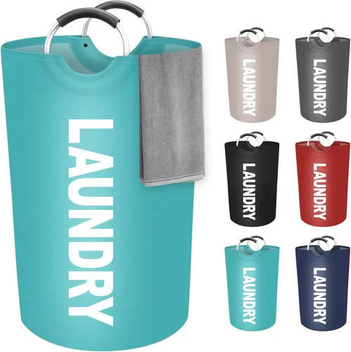 Vista 23 de StorageRight Cesta de Ropa Sucia Grande de 75L, Cesto de Ropa Sucia, Cesto de Ropa Sucia para Lavandería, Plegable, Cestas de Ropa Sucia