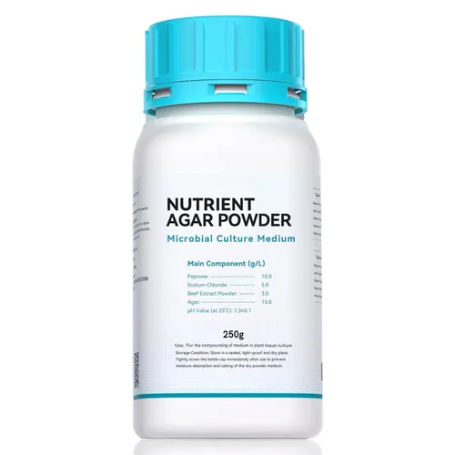 LB Agar en polvo de 8.82 oz – Hace más de 350 a 500 platos de agar Petri – Fácil de usar – Mejor que el polvo de agar nutritivo para placas Petri