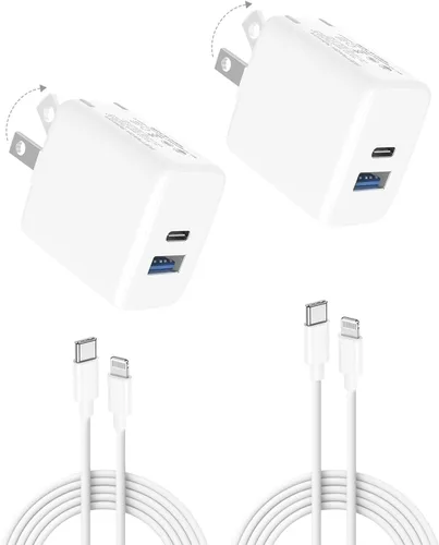 Vista 8 de Cargador rápido de doble puerto de 20 W para iPad de 9ª, 8ª, 7ª, 6ª y 5ª generación de 10.2 pulgadas, iPad Air 3/2, iPad mini 5/4/3, cargador