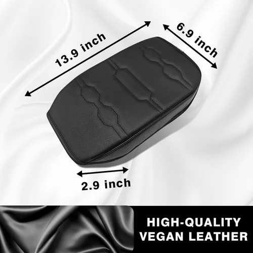 Vista 109 de Muslogy Funda para reposabrazos de consola central apta para Chevy Silverado/Tahoe y GMC Sierra/Yukon 2007-2013, cómoda almohadilla