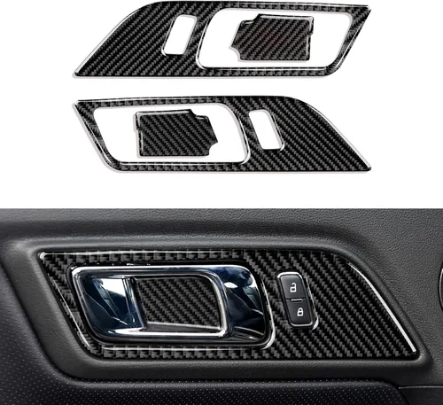 Vista 11 de Calcomanía de fibra de carbono para Ford Mustang 2015 2016 2017 2018 2019 2020 2021 2022 2023 cubierta