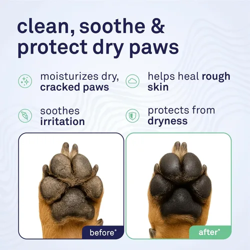 Vista 2 de Petpost Bálsamo para perros - Crema nutritiva que alivia la picazón y las patas secas del perro con ingredientes hidratantes - Aceite de coco