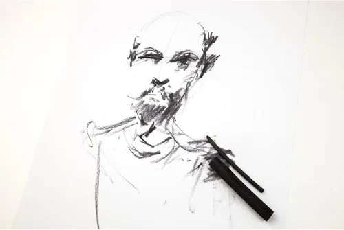 Vista 6 de Winsor & Newton Cuaderno de bocetos clásico de encuadernado duro, 5.5" x 8.5", 80 hojas, 110gsm, blanco natural