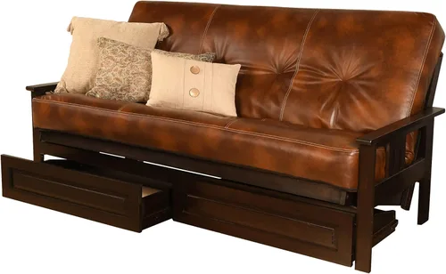 Vista 125 de MFD Futón Montana, Verde, Tela Madera, Colchón de ante de turba